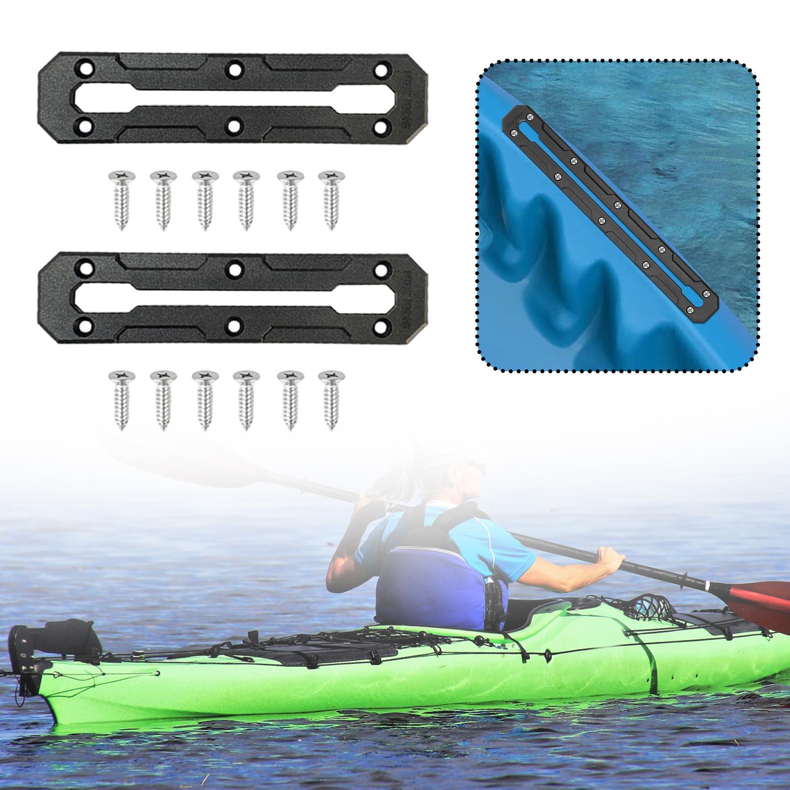 Fishing Kayak Anchor - 2ピースカヤックトラックレール、カヤックロープロファイルトラックアクセサリー、カヤックギアトラックマウント（アンカークリート用）、釣り愛好家向け