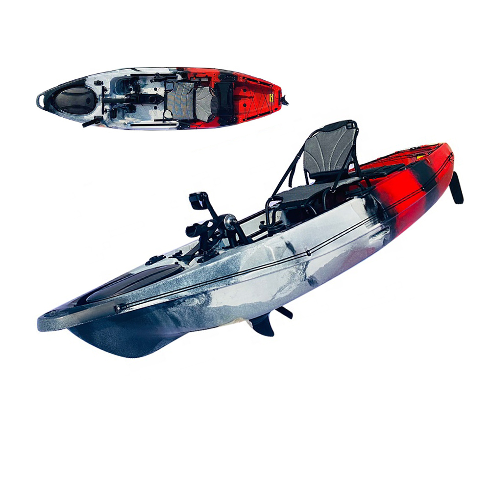 Fishing Kayak Sit On Top - ホットセール 12フィート シーカヤック ペダル駆動 シットオントップ プラスチックカヌー