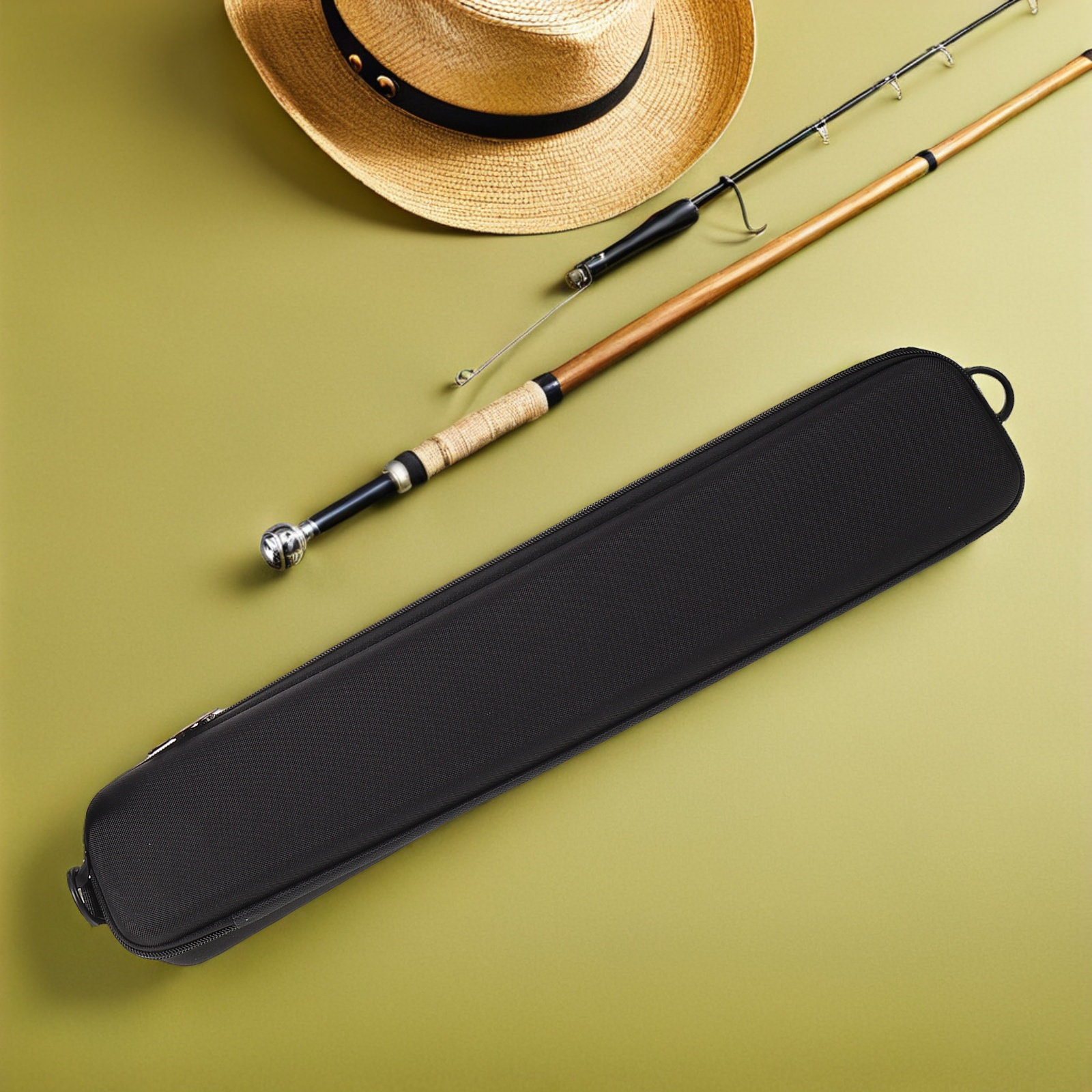 Fishing Kayak Storage Bag - ハードシェル釣り竿ケース 防水EVA保護トラベルロッドオーガナイザーバッグ カヤック、ショア、アウトドア、車のトランク収納用