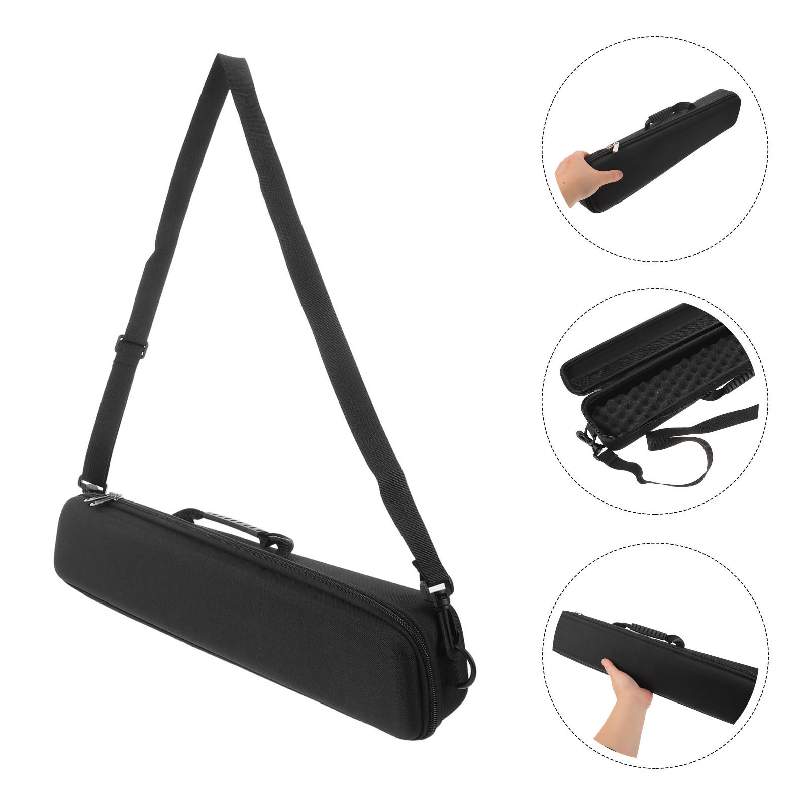 Fishing Kayak Storage Bag - ハードシェル釣り竿ケース 防水EVA保護トラベルロッドオーガナイザーバッグ カヤック、ショアバンク、アウトドア釣り道具収納用