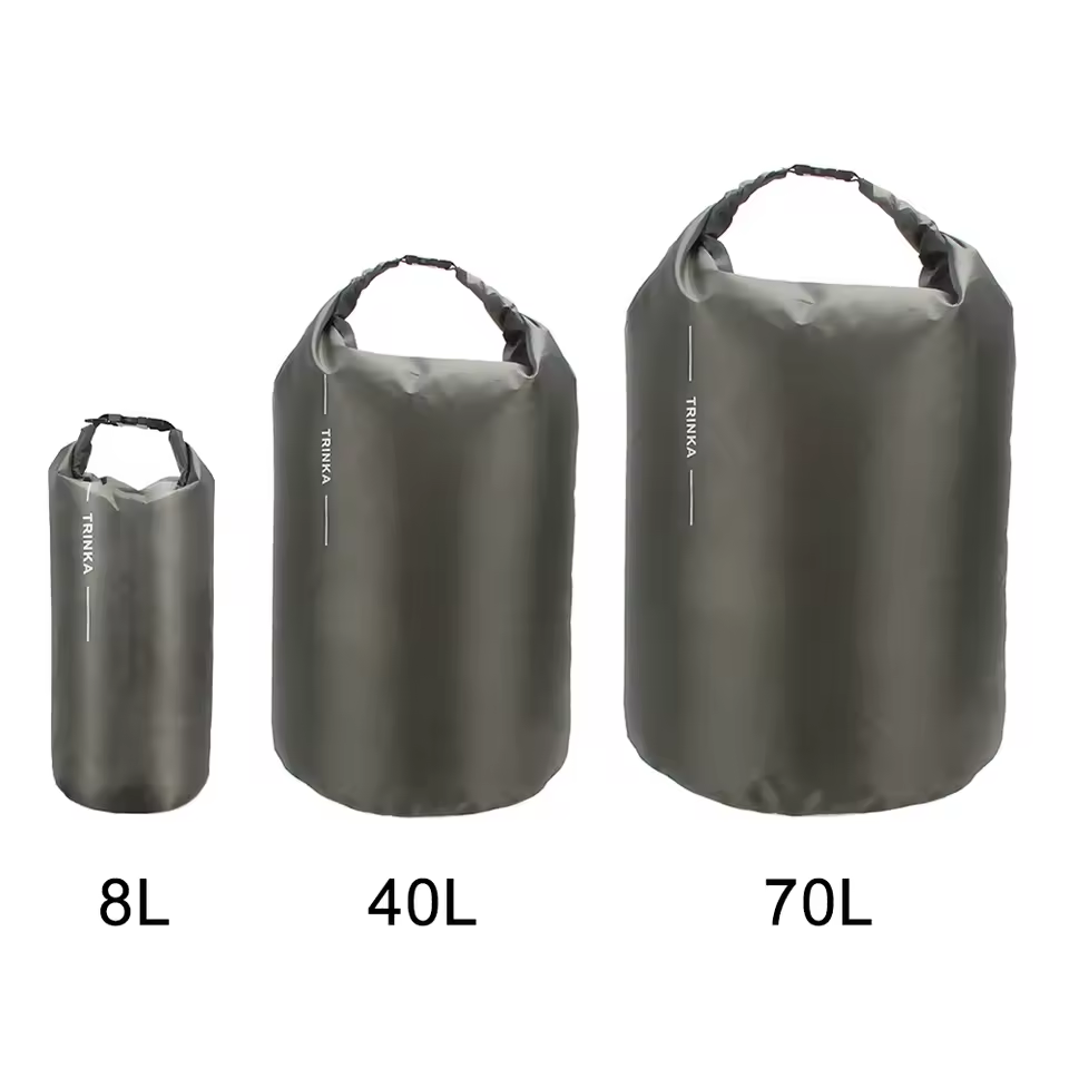Fishing Kayak Storage Bag - 8L 40L 70L ロールトップ防水ドライバッグポータブルアウトドア収納袋キャンプカヤックラフティング釣り旅行用品オーガナイザー