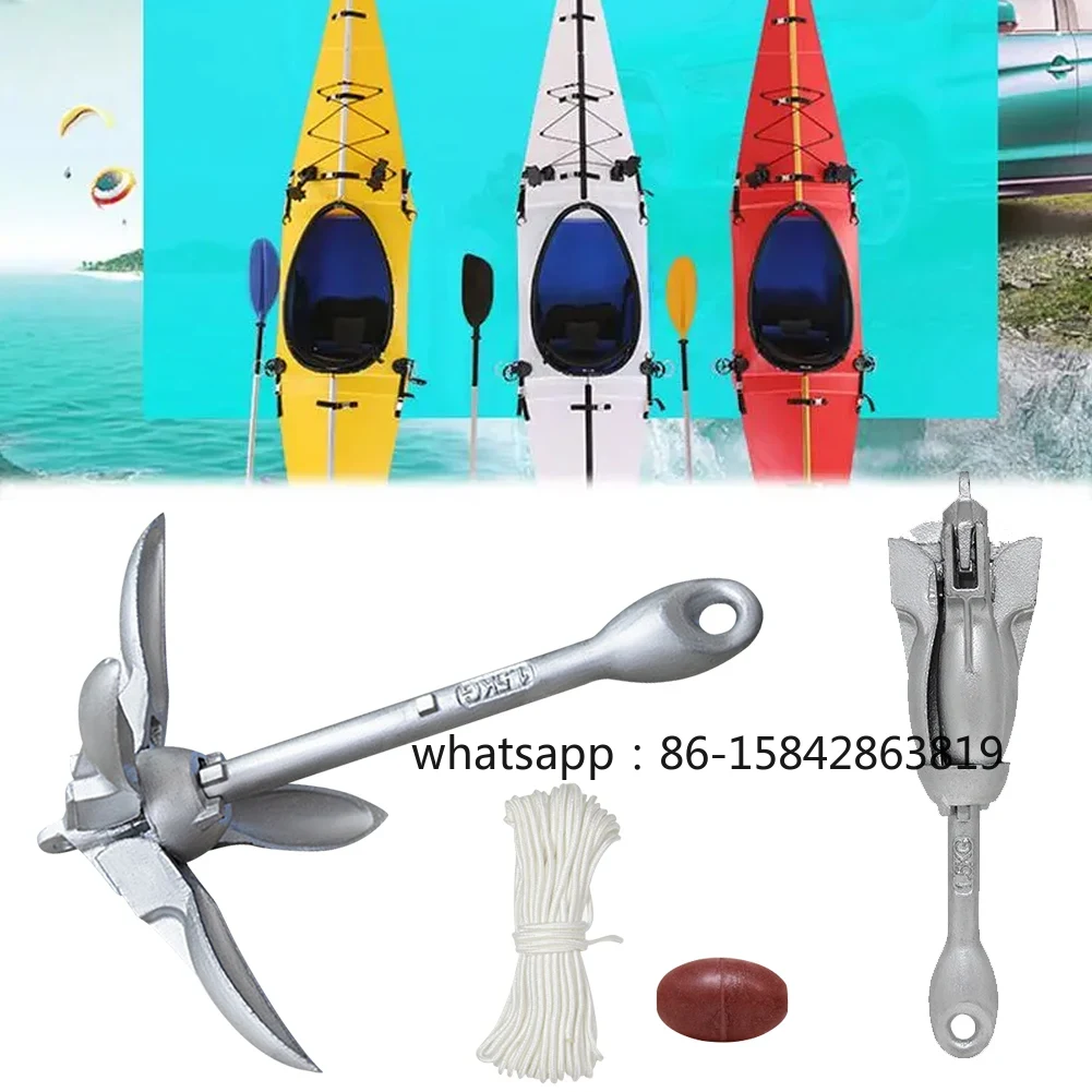0.7KG 1.5KG ステンレス製折りたたみ式グラップネル - Fishing Kayak Anchor のレビューと価格
