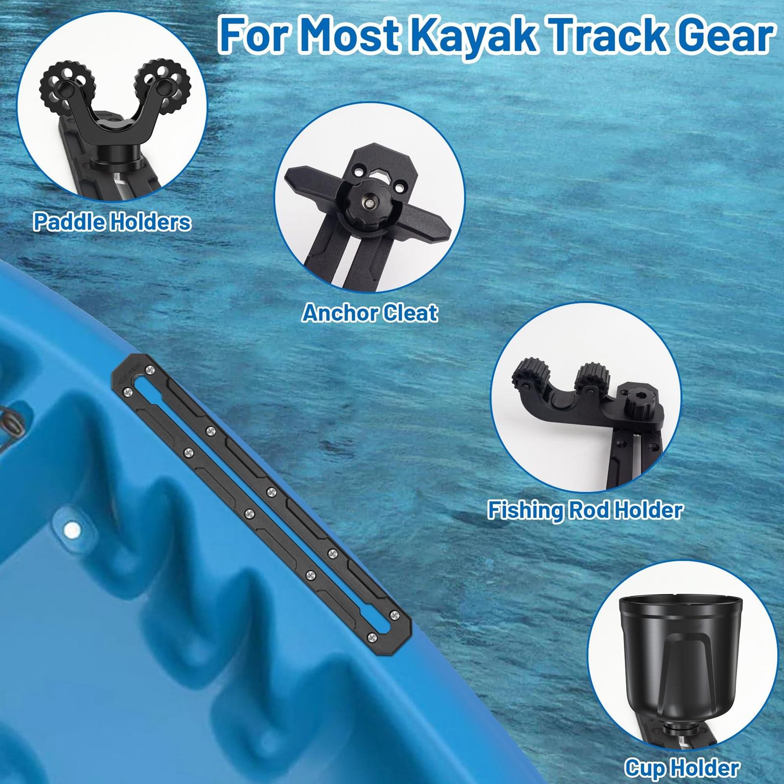 2ピースカヤックトラックレール、カヤックロープロファイルトラ - Fishing Kayak Anchor のレビューと価格