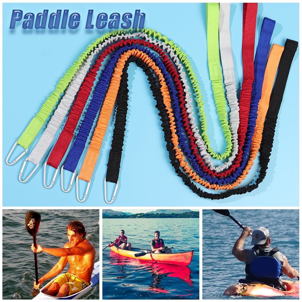 調節可能な安全ウォータースポーツ釣り竿ホルダーパドルリーシュ - Fishing Kayak Paddle Leash のレビューと価格