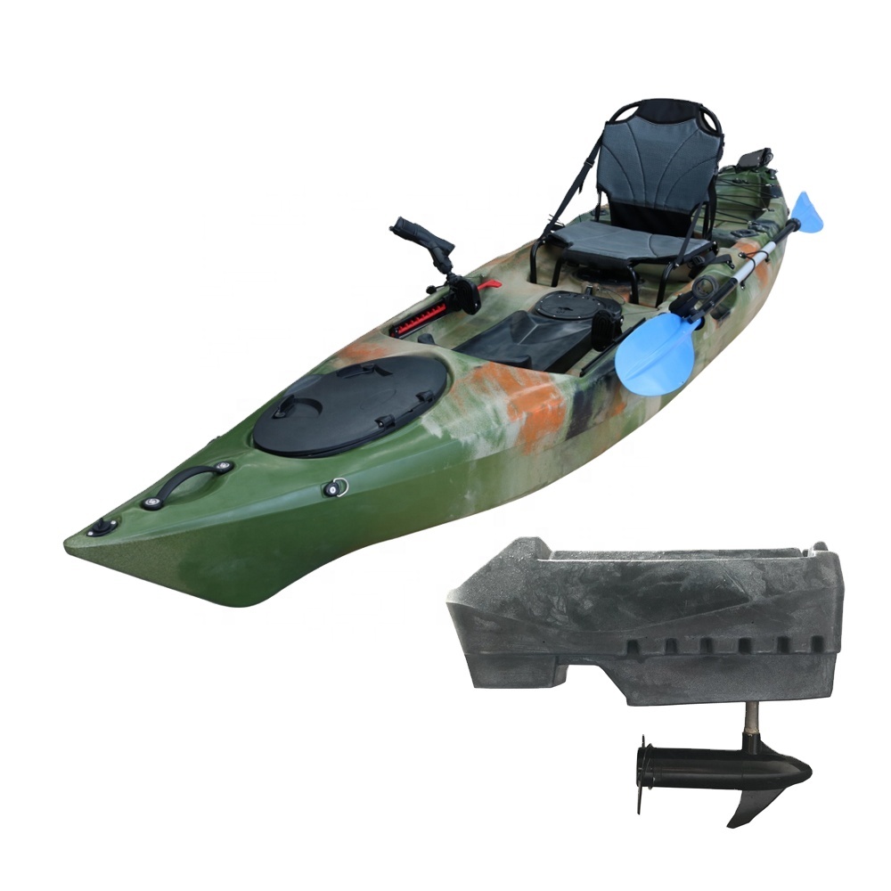 12.46 'カヤックは電動カヤックが付いているトップの釣り - Fishing Kayak Sit On Top のレビューと価格