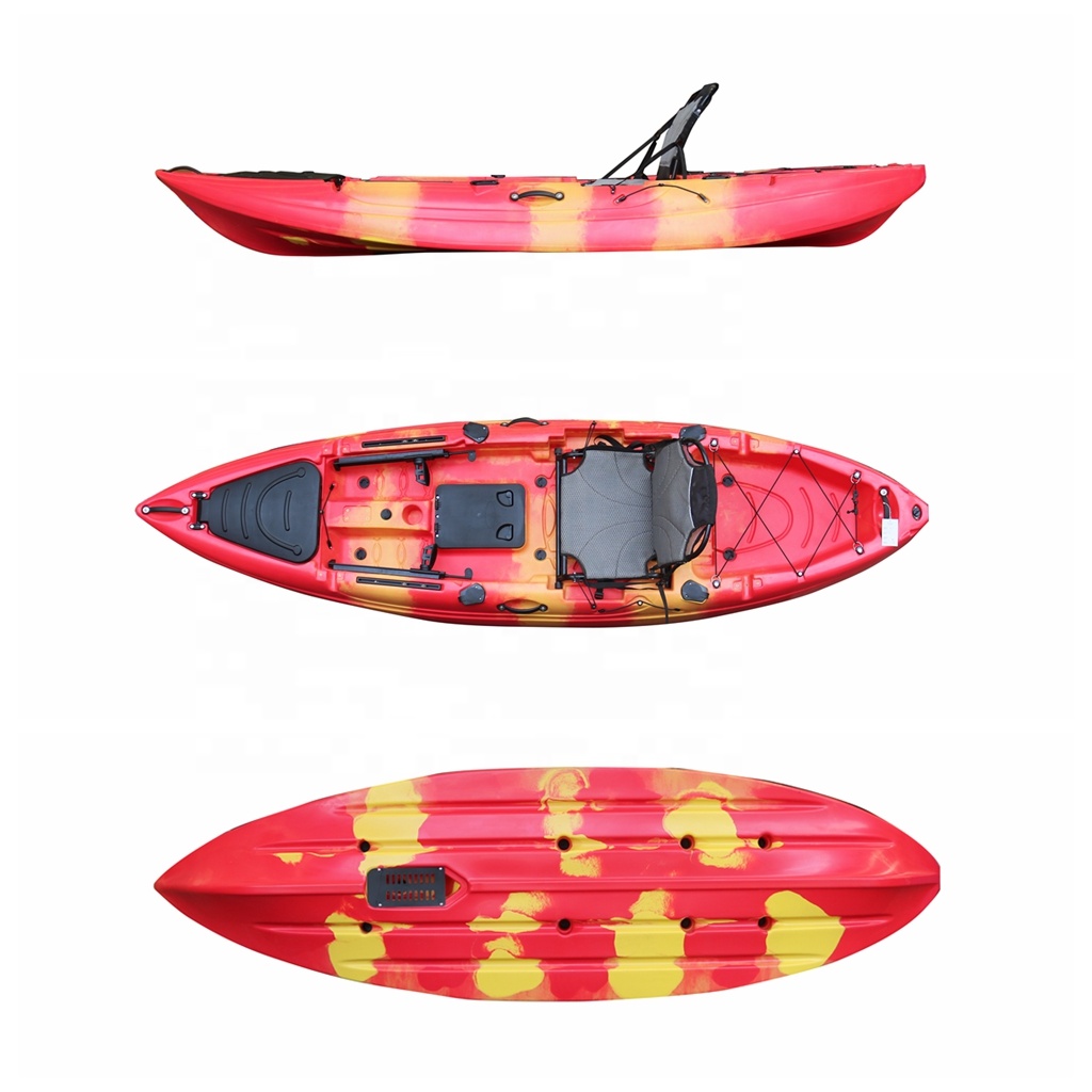 10フィート一人座ってトップフィッシングフットペダルカヤック - Fishing Kayak Sit On Top のレビューと価格