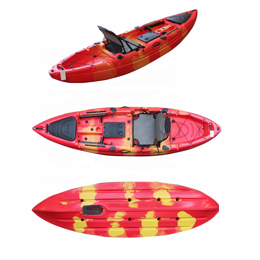 10フィート一人座ってトップフィッシングフットペダルカヤック - Fishing Kayak Sit On Top のレビューと価格