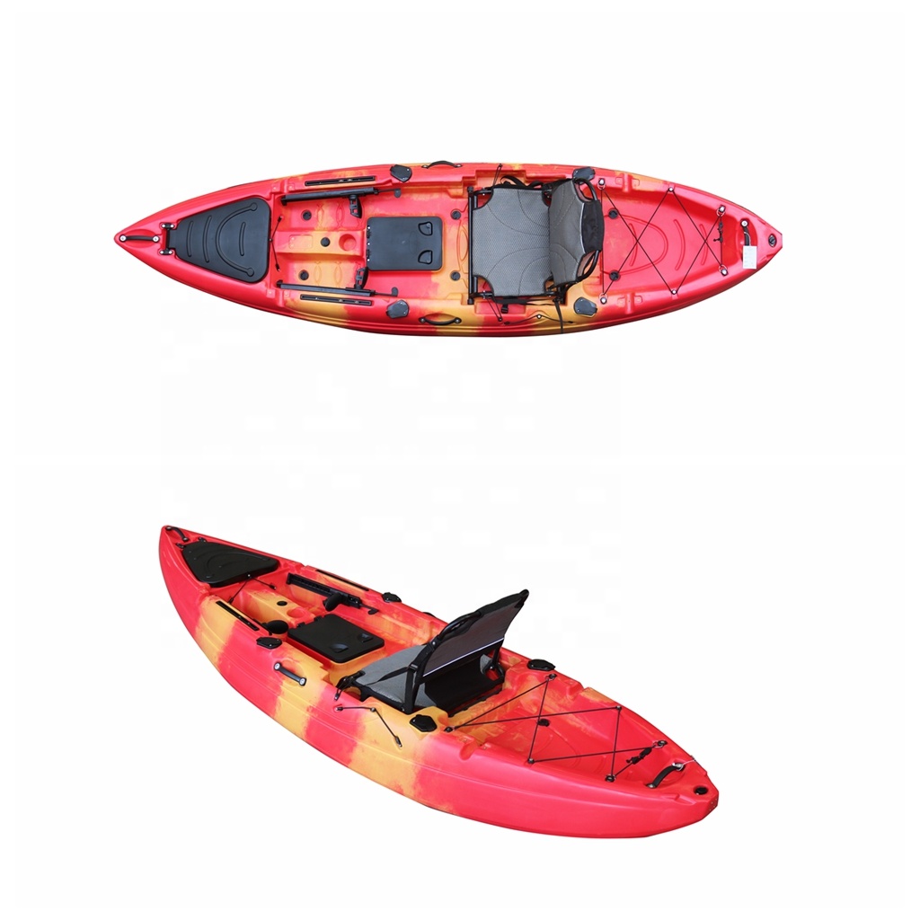10フィート一人座ってトップフィッシングフットペダルカヤック - Fishing Kayak Sit On Top のレビューと価格