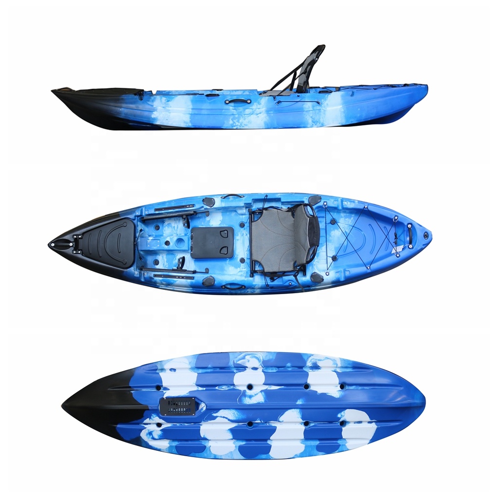 10フィート一人座ってトップフィッシングフットペダルカヤック - Fishing Kayak Sit On Top のレビューと価格
