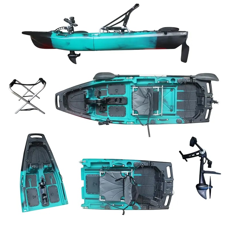 人気の1人乗りHDPE/PEシットオントップ電動シーカヌーフ - Fishing Kayak Sit On Top のレビューと価格