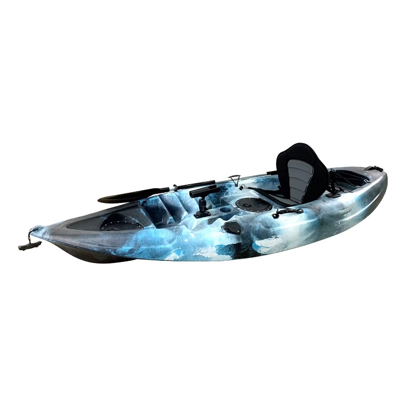 中国製の釣り用シットオントップカヤック。直立椅子とラダーシス - Fishing Kayak Sit On Top のレビューと価格