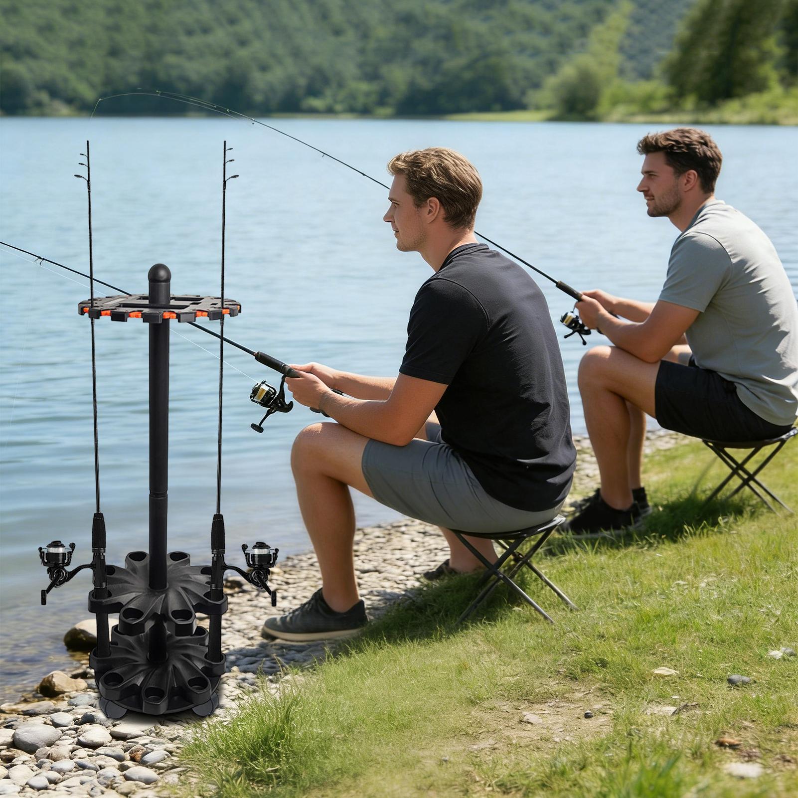 釣り竿ラック 釣り竿垂直スタンド 釣り竿収納ホルダー ボート - Fishing Kayak Rod Holder のレビューと価格