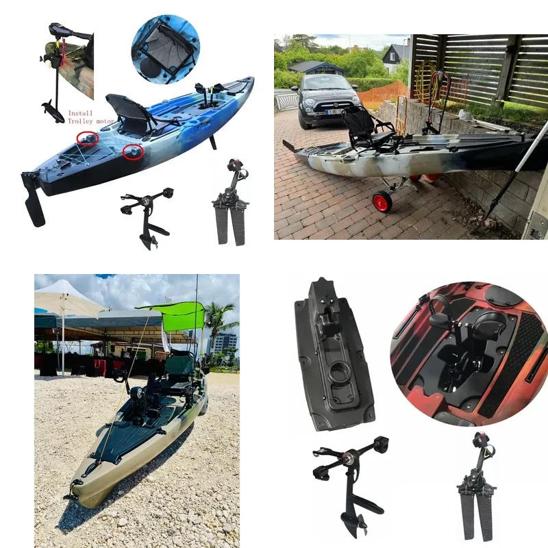 シングルペダル電動モーター釣り用モーター カヤック用電動モー - Fishing Kayak Sit On Top のレビューと価格