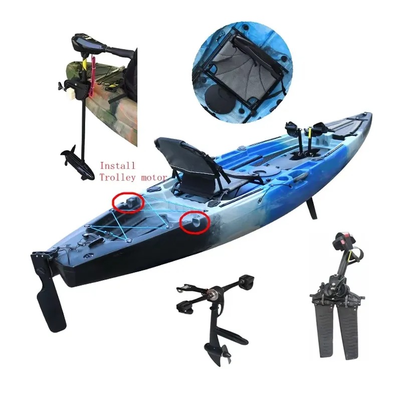 シングルペダル電動モーター釣り用モーター カヤック用電動モー - Fishing Kayak Sit On Top のレビューと価格